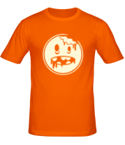 Мужская футболка Зомби рожица (свет) фото