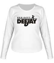 Женская футболка длинный рукав Resident Deejay фото