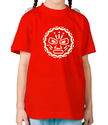 Детская футболка Маска индейских племен (свет)