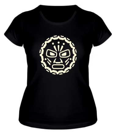 Женская футболка Маска индейских племен (свет)