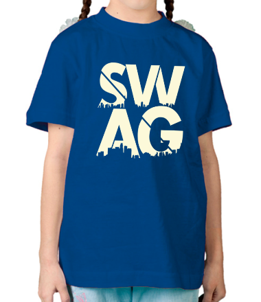 Детская футболка SWAG (свет)