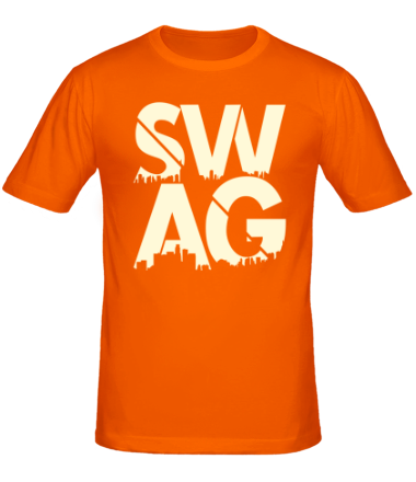 Мужская футболка SWAG (свет)