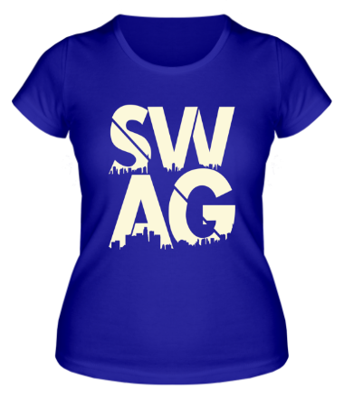 Женская футболка SWAG (свет)