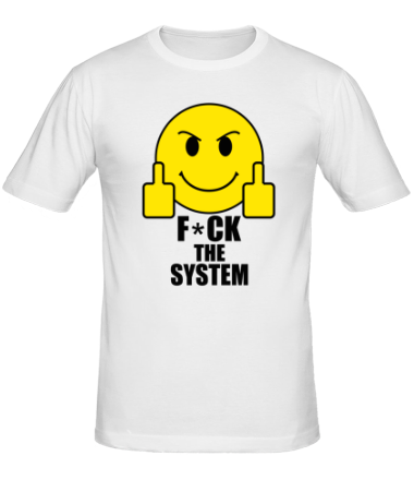 Мужская футболка Fuck the system