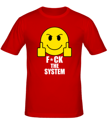 Мужская футболка Fuck the system