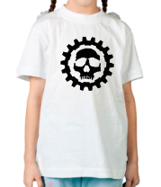 Детская футболка Череп в стиле стим панк фото