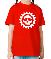 Детская футболка Череп в стиле стим панк фото
