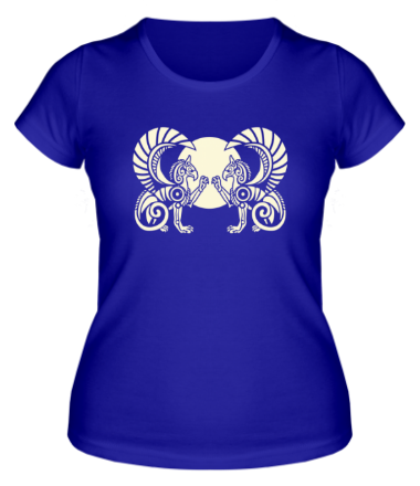 Женская футболка Гарпии орнамент (свет)