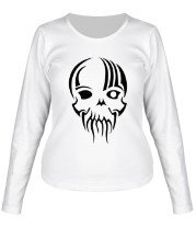 Женская футболка длинный рукав Ктулху череп фото