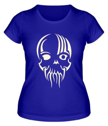 Женская футболка Ктулху череп (свет)