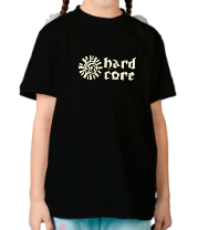 Детская футболка Hard core (свет) фото