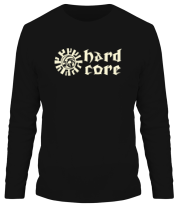 Мужская футболка длинный рукав Hard core (свет) фото