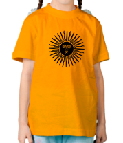 Детская футболка Солнечный диск фото
