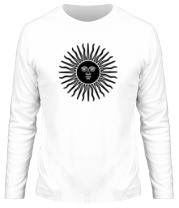 Мужская футболка длинный рукав Солнечный диск фото
