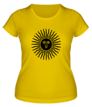 Женская футболка Солнечный диск фото