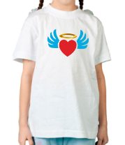 Детская футболка Сердечко с крыльями фото