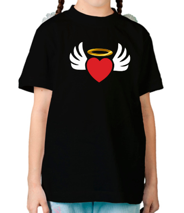 Детская футболка Сердечко с крыльями