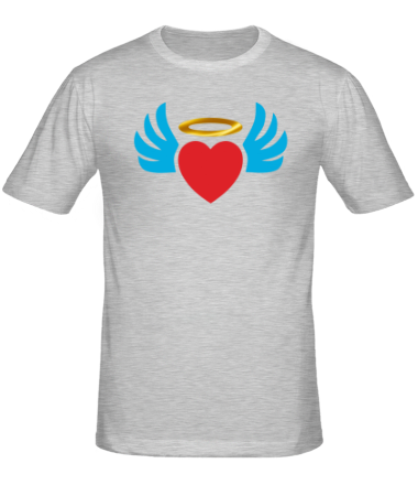 Мужская футболка Сердечко с крыльями