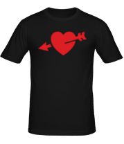 Мужская футболка Сердце со стрелой фото