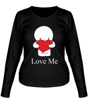 Женская футболка длинный рукав Love me фото