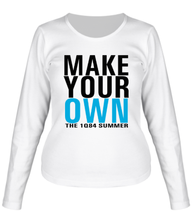 Женская футболка длинный рукав Make Your Own