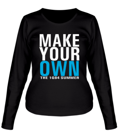 Женская футболка длинный рукав Make Your Own