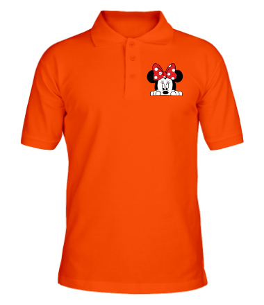 Мужская футболка поло Minnie And Mickey Mouse (Minnie)