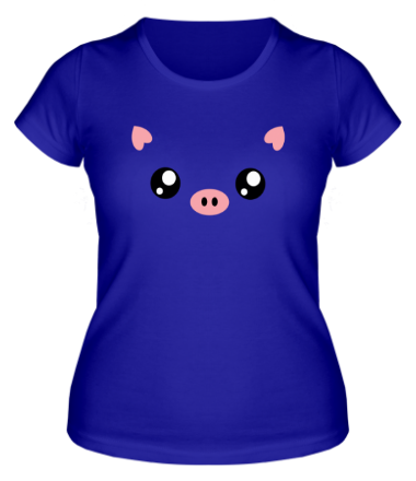 Женская футболка Свинка