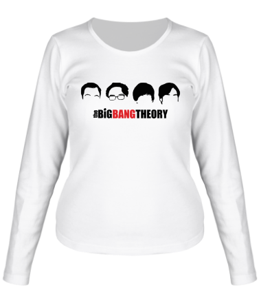 Женская футболка длинный рукав The Big Bang Theory (face)