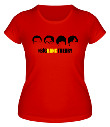 Женская футболка The Big Bang Theory (face)