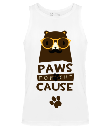 Мужская майка Paws for the Cause