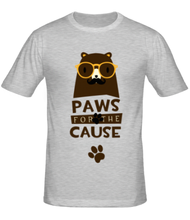 Мужская футболка Paws for the Cause