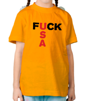 Детская футболка Fuck USA фото