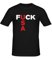 Мужская футболка Fuck USA фото