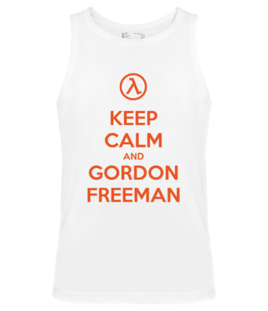 Мужская майка Keep calm and Gordon Freeman