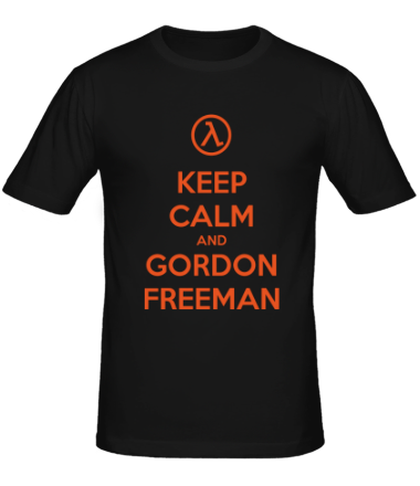 Мужская футболка Keep calm and Gordon Freeman