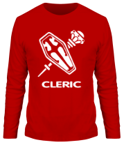 Мужская футболка длинный рукав Human Mage - Cleric фото