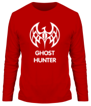 Мужская футболка длинный рукав Dark Elf Fighter - Ghost Hunter фото