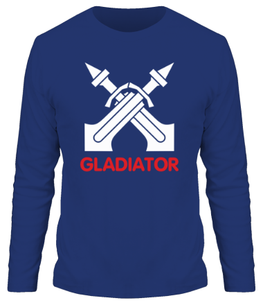 Мужская футболка длинный рукав Human Fighter - Gladiator
