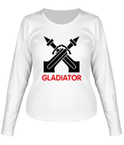 Женская футболка длинный рукав Human Fighter - Gladiator фото