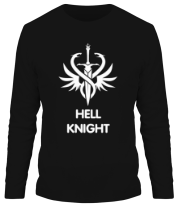 Мужская футболка длинный рукав Human Fighter - Hell Knight