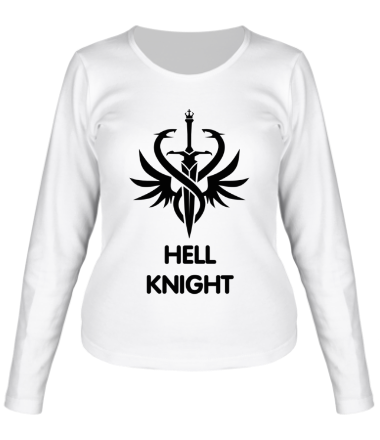 Женская футболка длинный рукав Human Fighter - Hell Knight