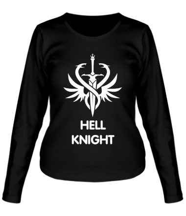 Женская футболка длинный рукав Human Fighter - Hell Knight