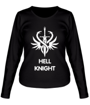 Женская футболка длинный рукав Human Fighter - Hell Knight фото