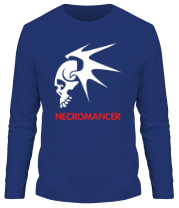 Мужская футболка длинный рукав Human Mage - Necromancer фото