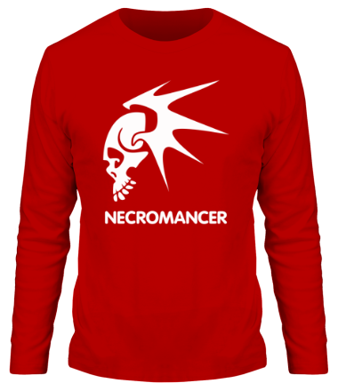 Мужская футболка длинный рукав Human Mage - Necromancer