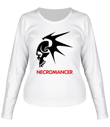 Женская футболка длинный рукав Human Mage - Necromancer