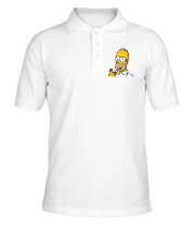 Мужская футболка поло Гомер с  Пончиком