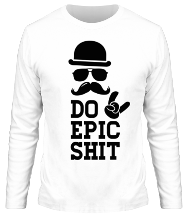 Мужская футболка длинный рукав Do Epic Shit (The man in the hat)