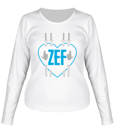 Женская футболка длинный рукав Zef
